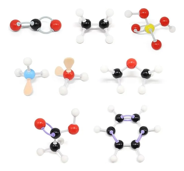 Kit De Estructura Inorgánica Orgánica Molecular De 252 Pieza - Imagen 5