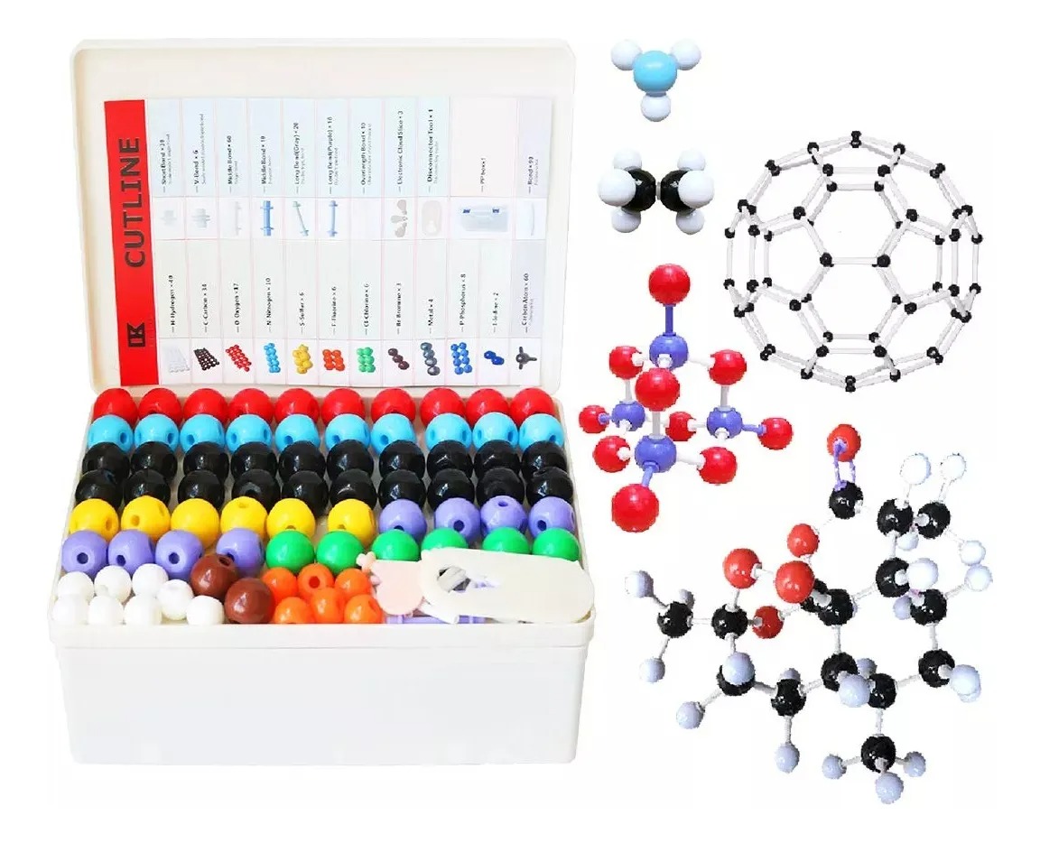 Kit De Estructura Inorgánica Orgánica Molecular De 440 Pieza