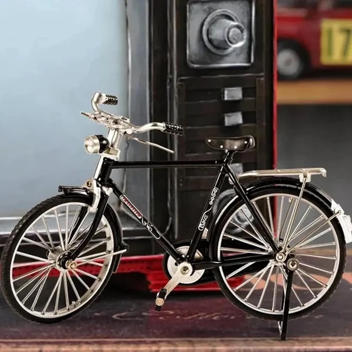 Bicicleta Modelo Vintage Bicicleta Ornamento Decoración - Imagen 4