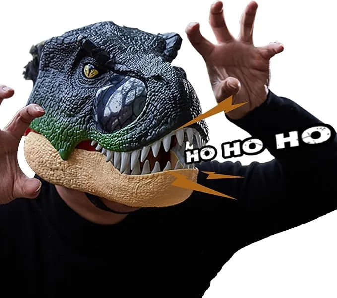 Mascara Cabeza De Dinosaurio Con Sonidos