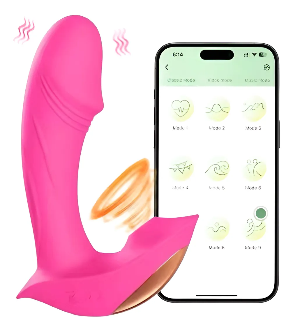 Consolador Vibrador Inalámbrico Punto G Con App