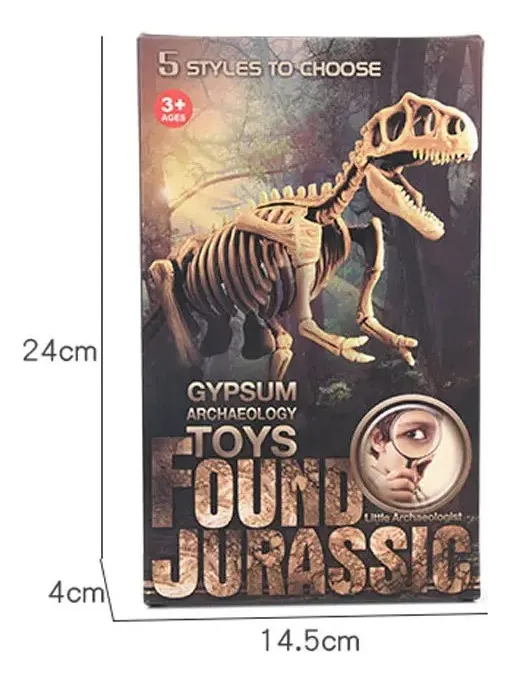 Jurásico Animal Dinosaurio Esqueleto Fósil Set De 5 Pcs - Imagen 4