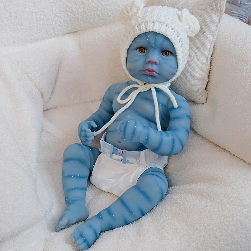 Muñeca Reborn De 50 Cm, Tono De Piel Avatar, Niña