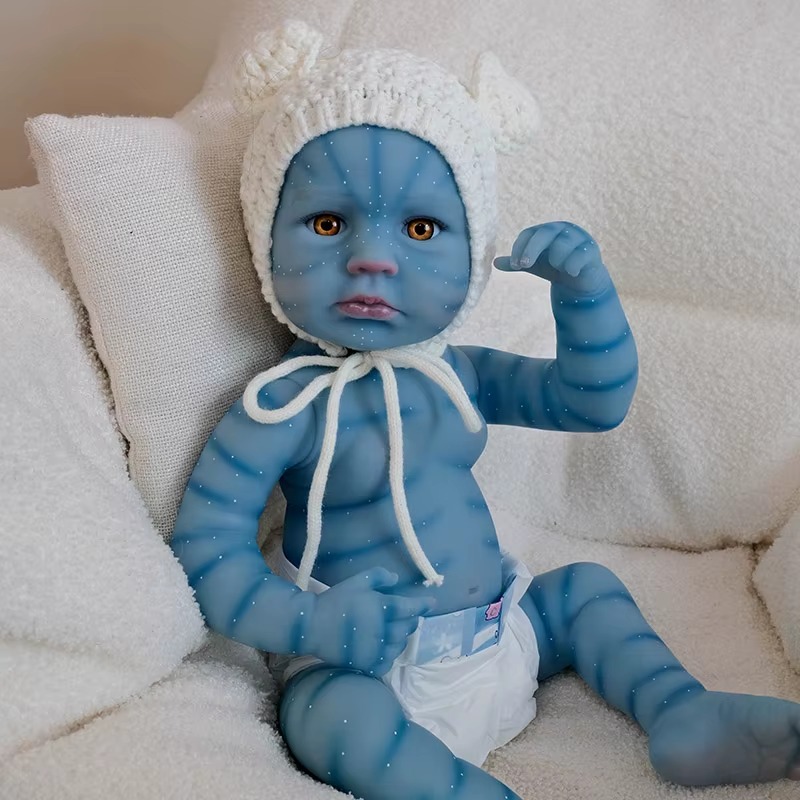 Muñeca Reborn De 50 Cm, Tono De Piel Avatar, Niña - Imagen 5