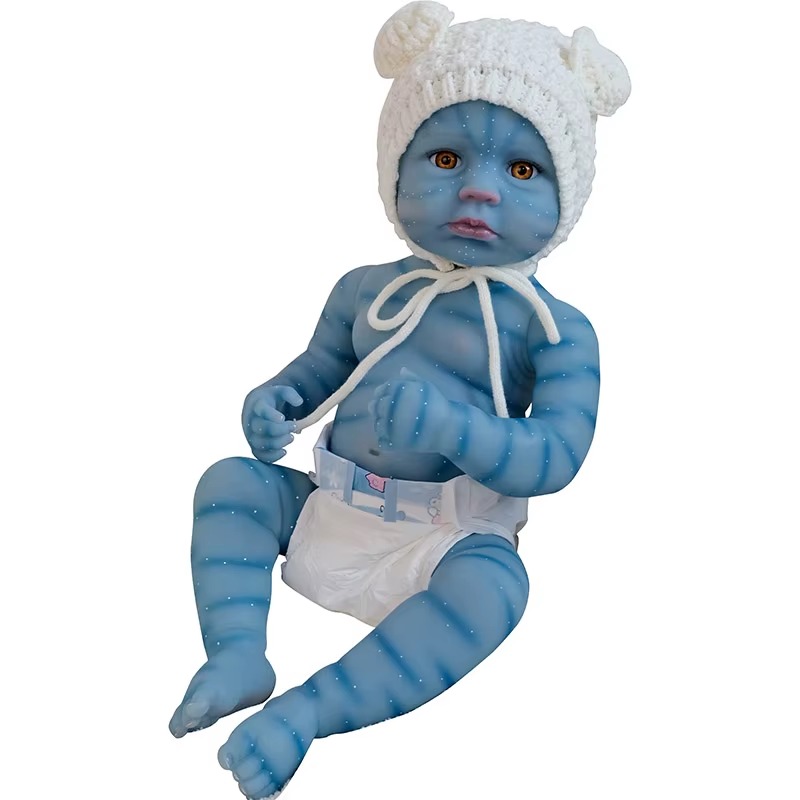 Muñeca Reborn De 50 Cm, Tono De Piel Avatar, Niña - Imagen 4