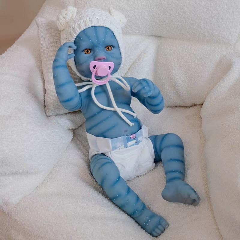 Muñeca Reborn De 50 Cm, Tono De Piel Avatar, Niña - Imagen 3