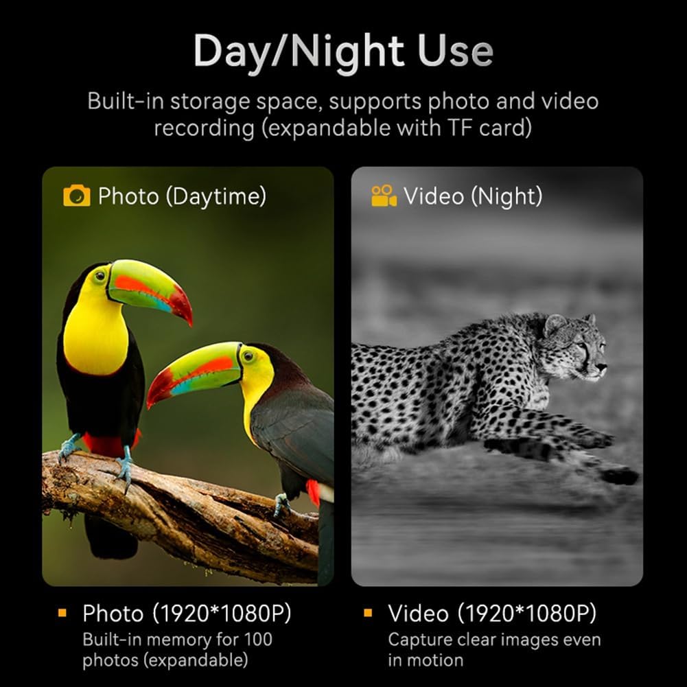 Binocular De Visión Diurna Y Nocturna Alta Definicion Negro - Imagen 7