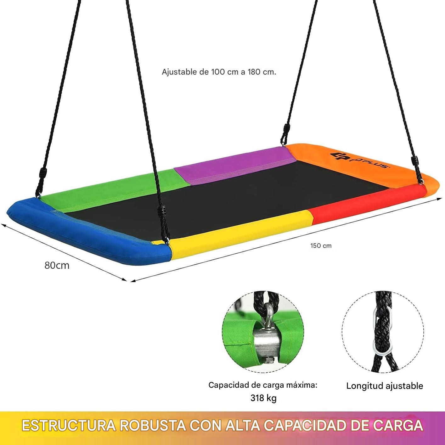 Columpio Mecedor Multicolor Rectangular. - Imagen 5