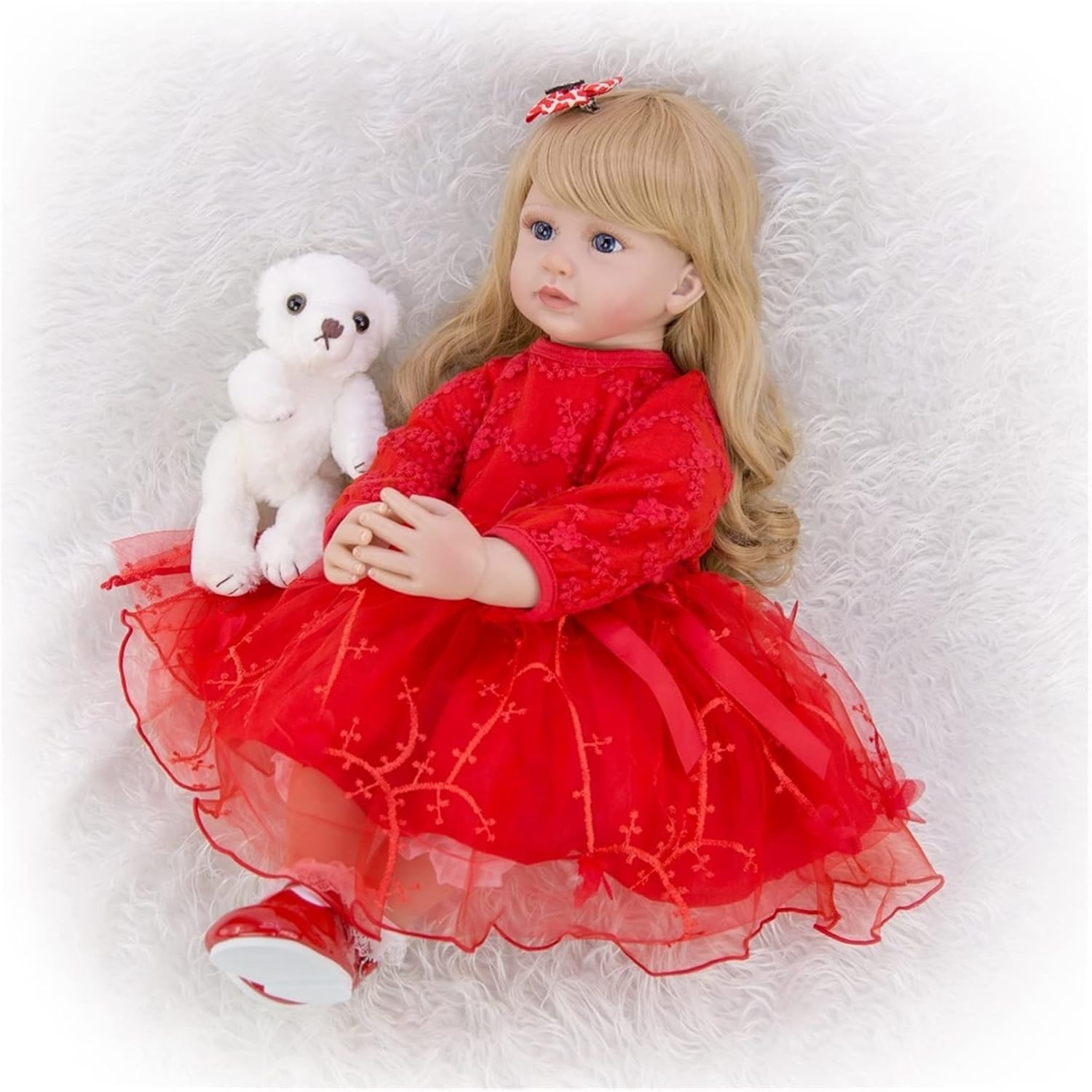 Muñeca Bebé Reborn Realista De Silicona 55 cm - Imagen 4