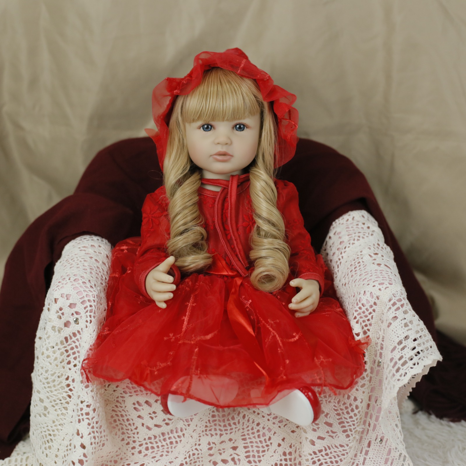 Muñeca Bebé Reborn Realista De Silicona 55 cm