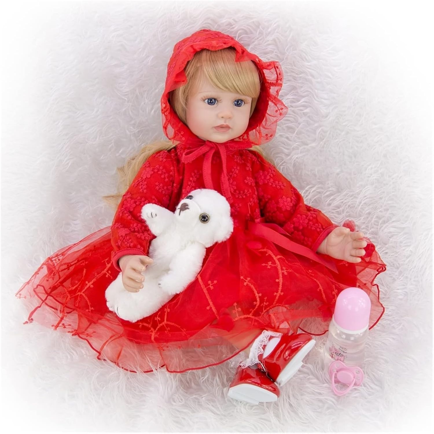 Muñeca Bebé Reborn Realista De Silicona 55 cm - Imagen 3
