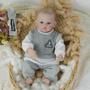 Muñeco Reborn De 48 Cm Vinilo Silicona Niño