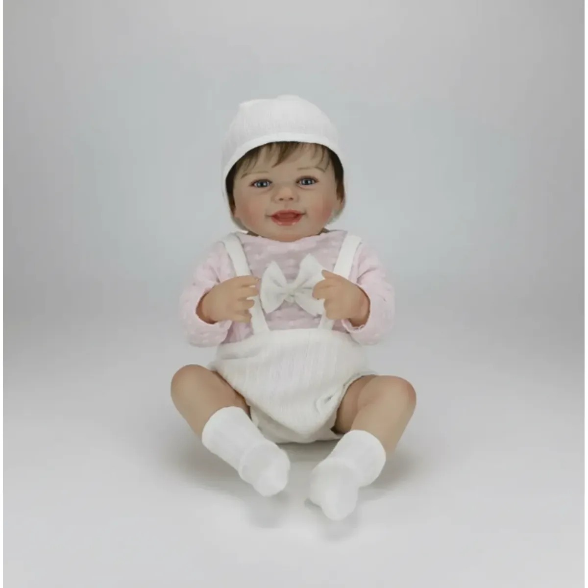 Muñeca Reborn De 48 Cm Vinilo Silicona Niña - Imagen 5
