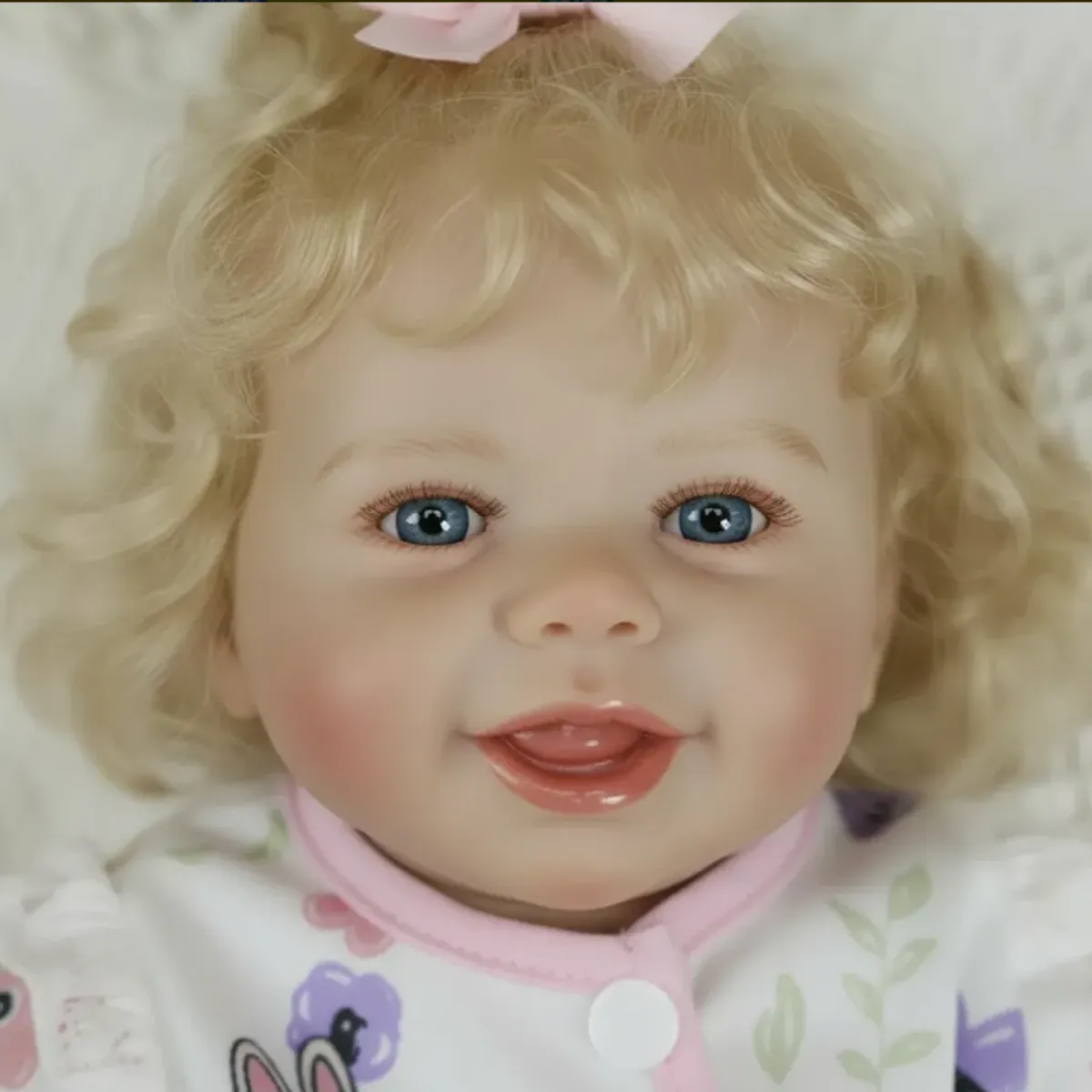 Muñeca Reborn De 48 Cm Vinilo Silicona Niña - Imagen 2