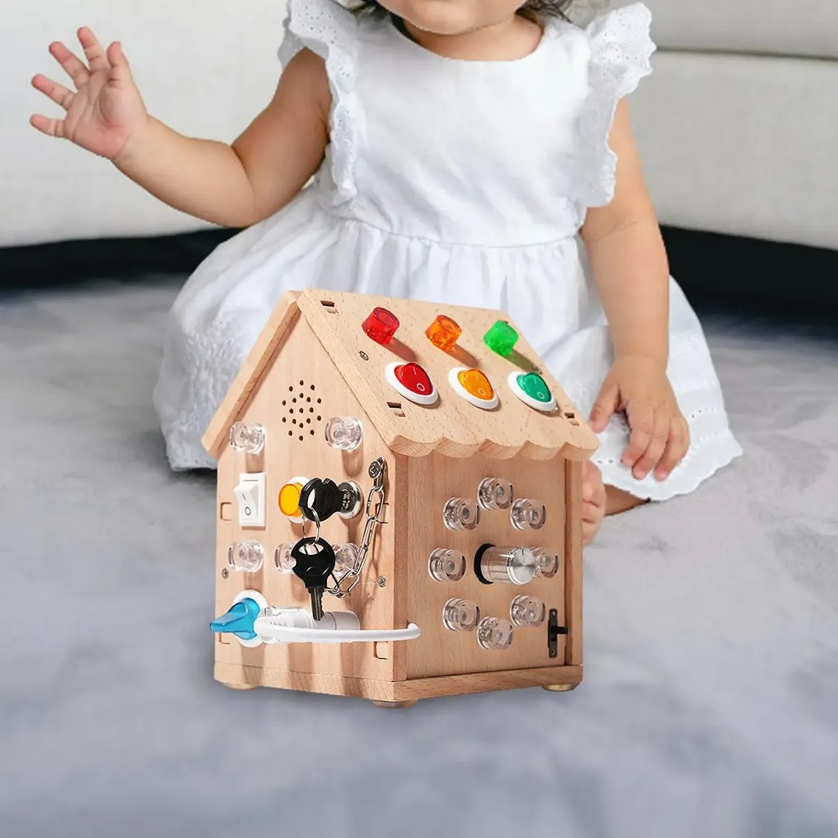 Cubo Educativo Montessori De Madera - Imagen 6