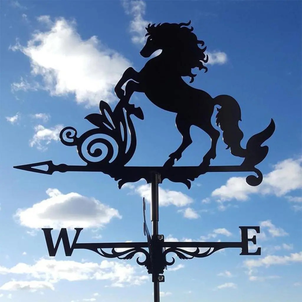 Veleta De Metal Con Soporte Para Techo Caballo - Imagen 7