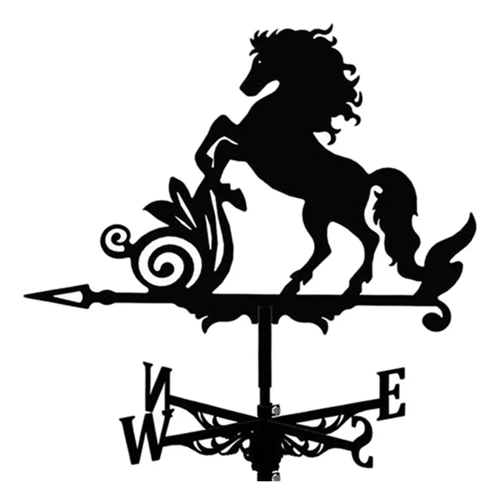 Veleta De Metal Con Soporte Para Techo Caballo - Imagen 4